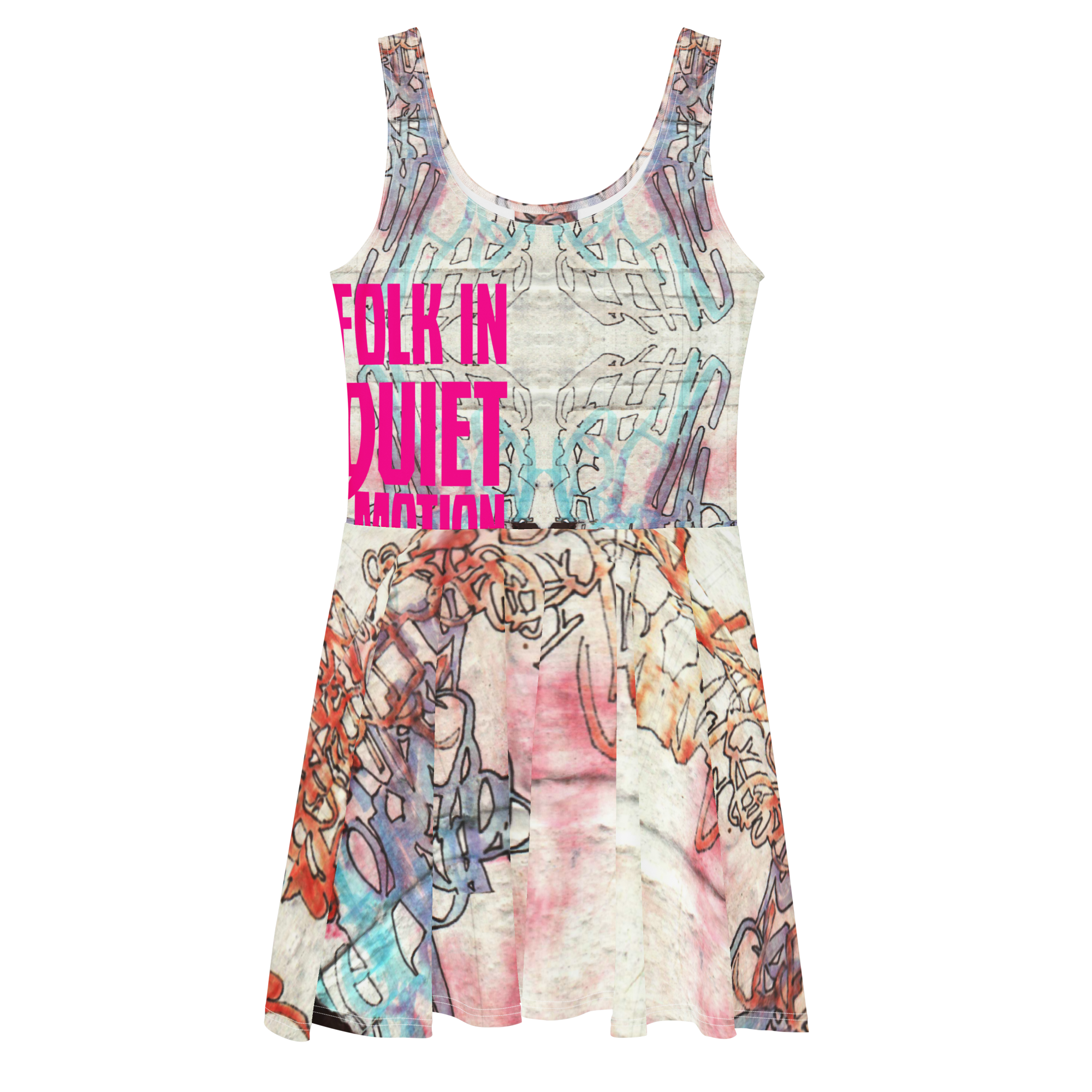 Folk In Quiet Motion Skater Dress - Image 6
