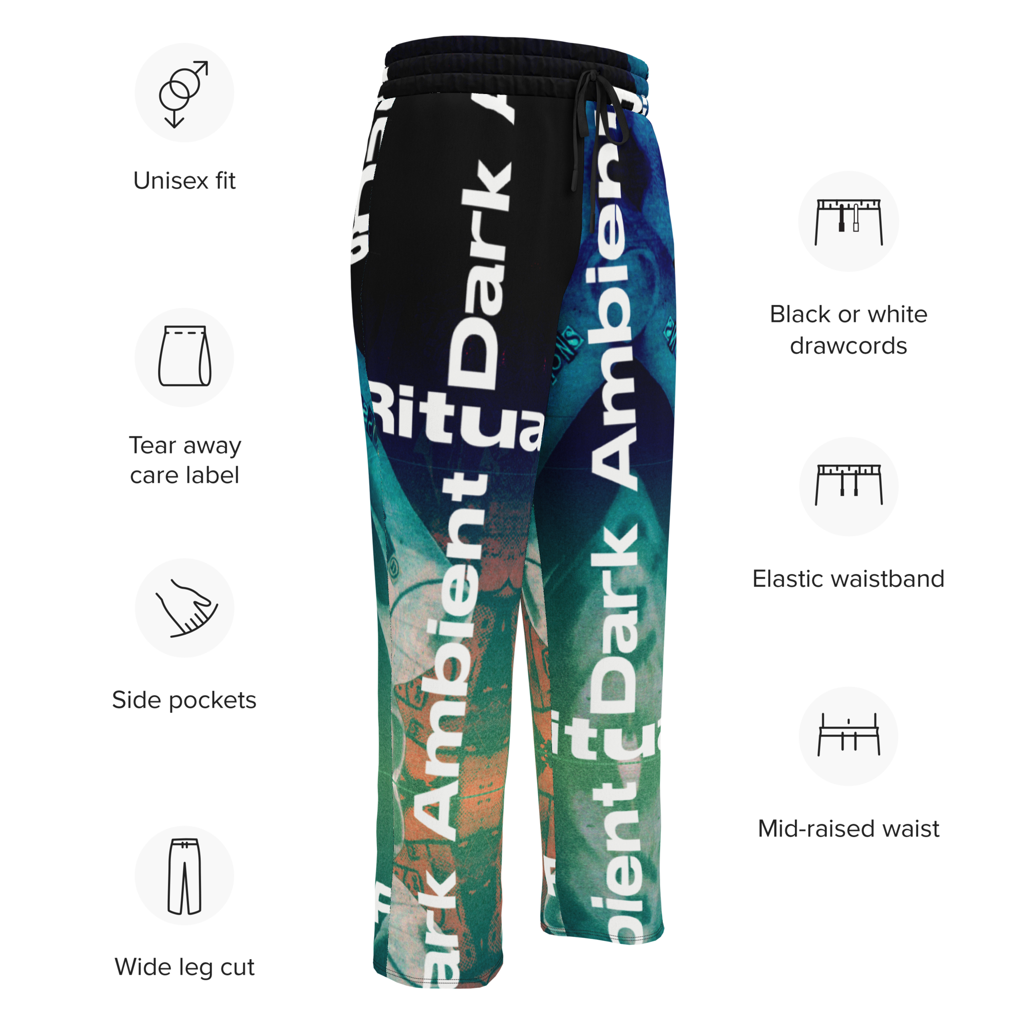 Dark Ambient Rituals Wide-leg joggers - Image 5