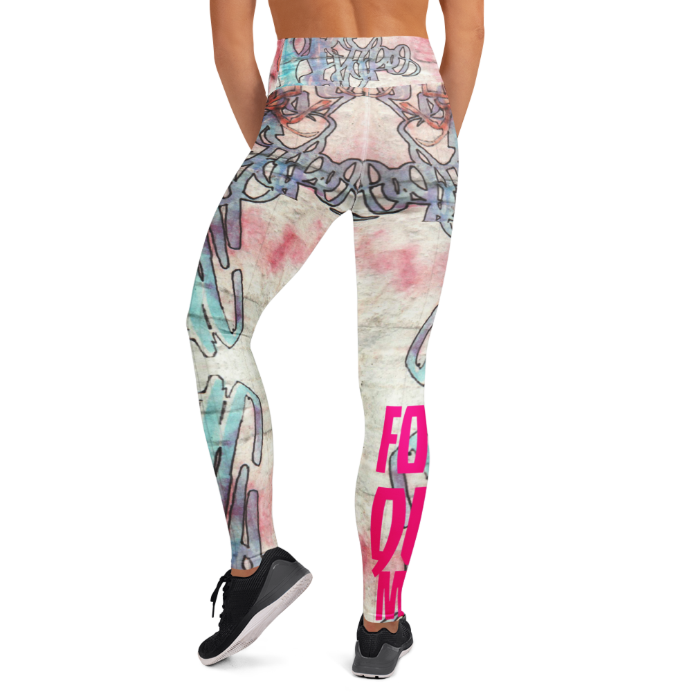Folk In Quiet Motion Yoga Leggings - Image 12