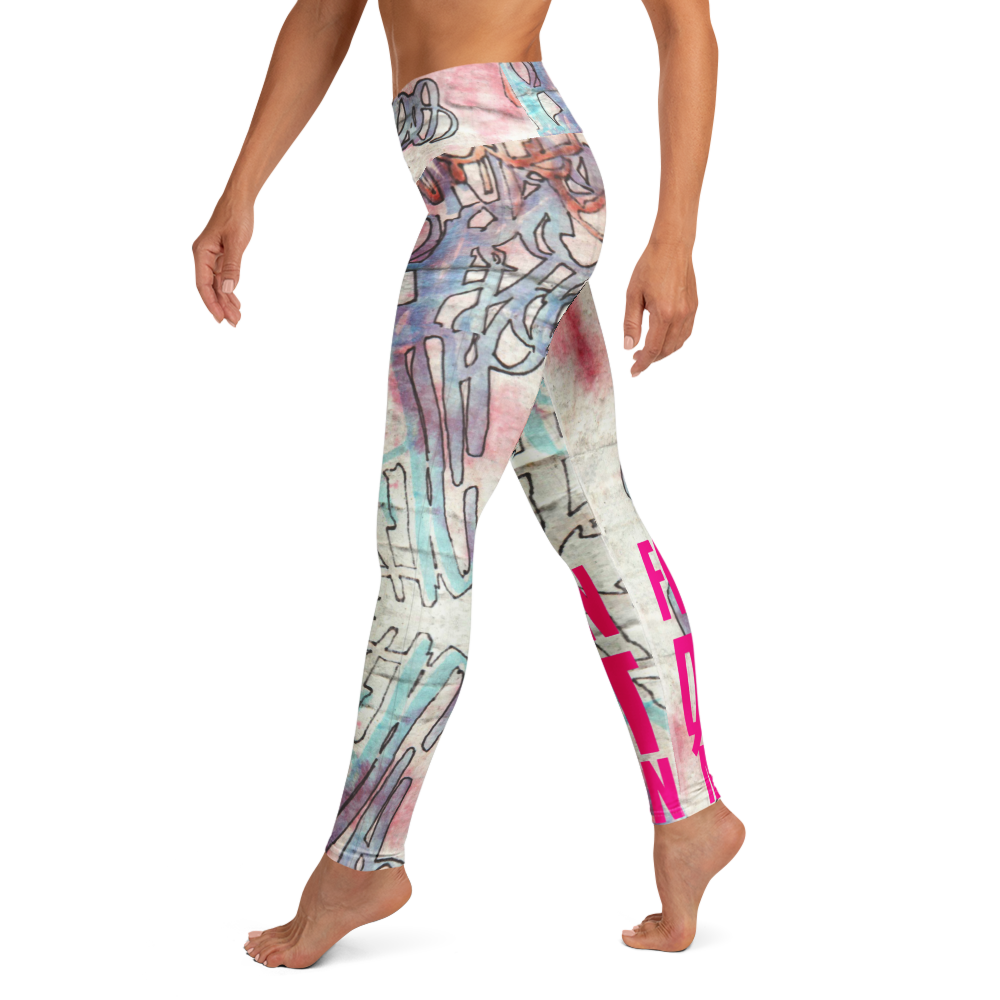 Folk In Quiet Motion Yoga Leggings - Image 8
