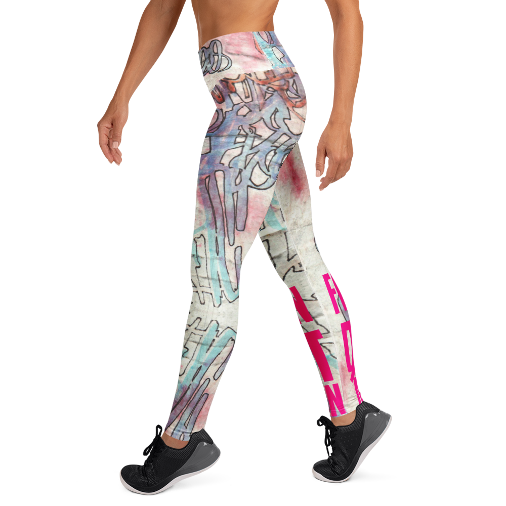 Folk In Quiet Motion Yoga Leggings - Image 11