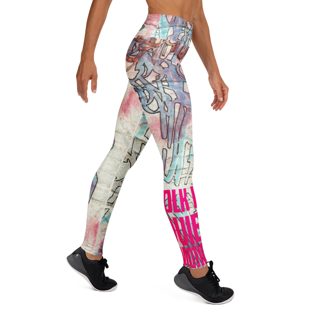 Folk In Quiet Motion Yoga Leggings - Image 13