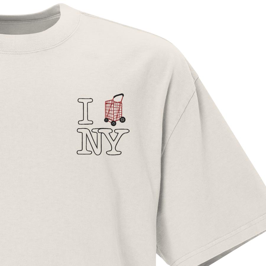 XXXOversized Faded T-Shirt Embroidery | The Powerful Laundry Car