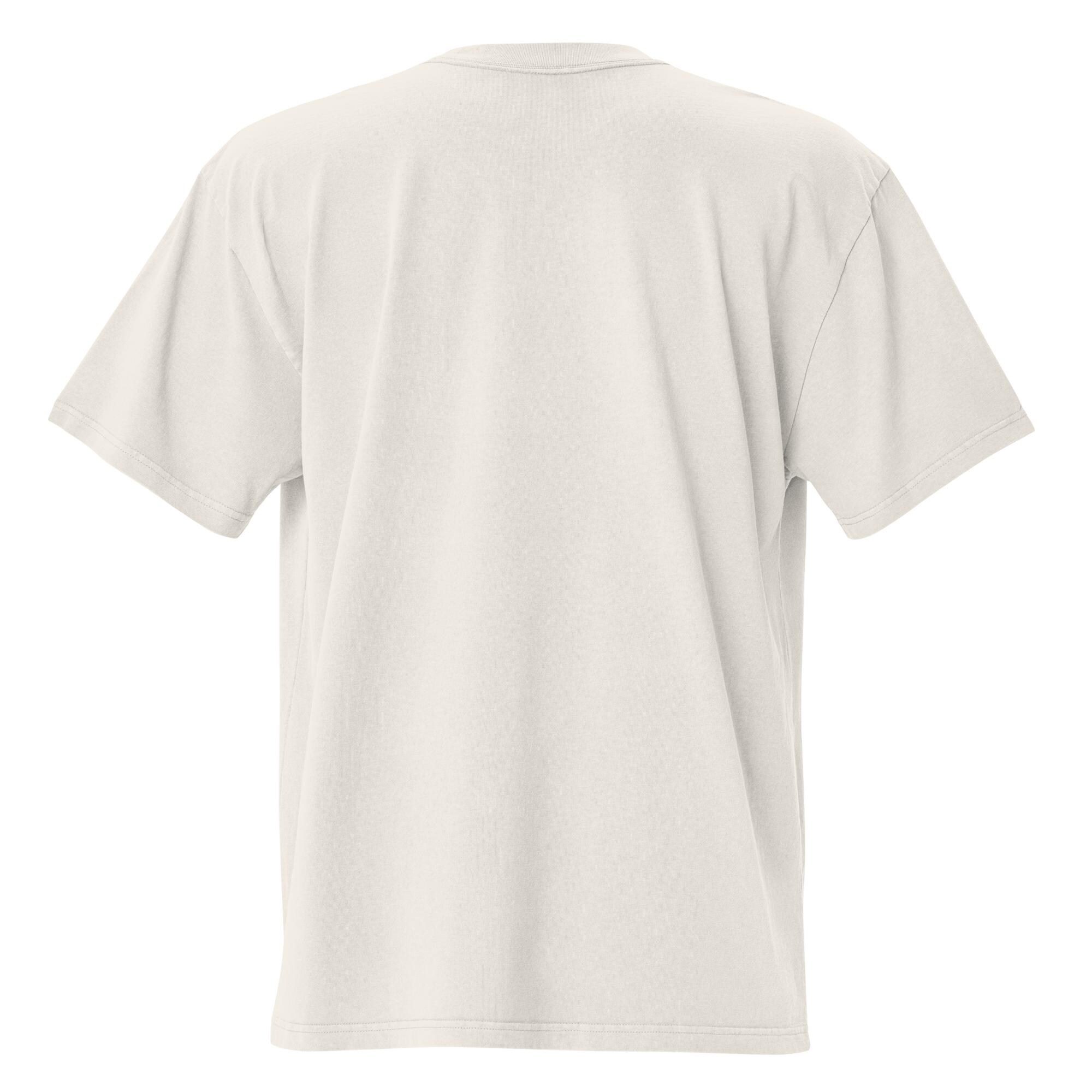 XXXOversized Faded T-Shirt Embroidery | The Powerful Laundry Car - Image 3