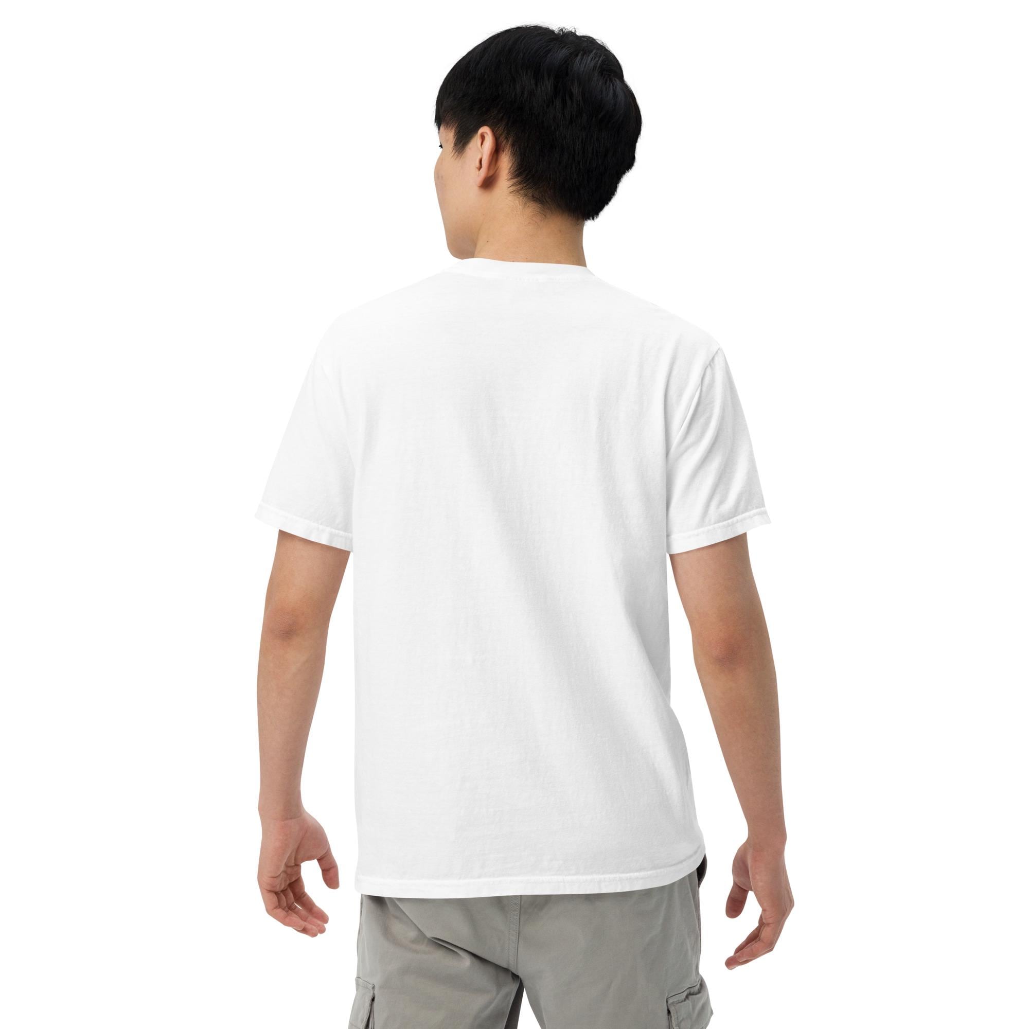 Unisex Garment-dyed Embroidery T-shirt | Plastic Bag Roses Have A Good Day - Image 8