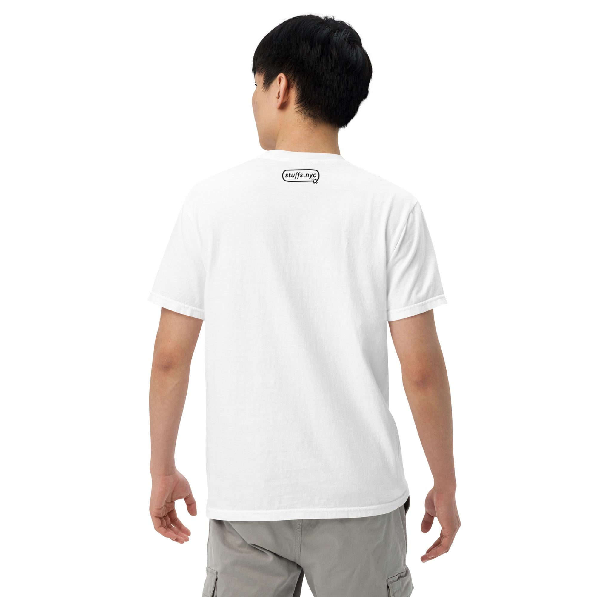Unisex Garment-dyed Embroidery T-shirt | Plastic Bag Roses Have A Good Day - Image 9