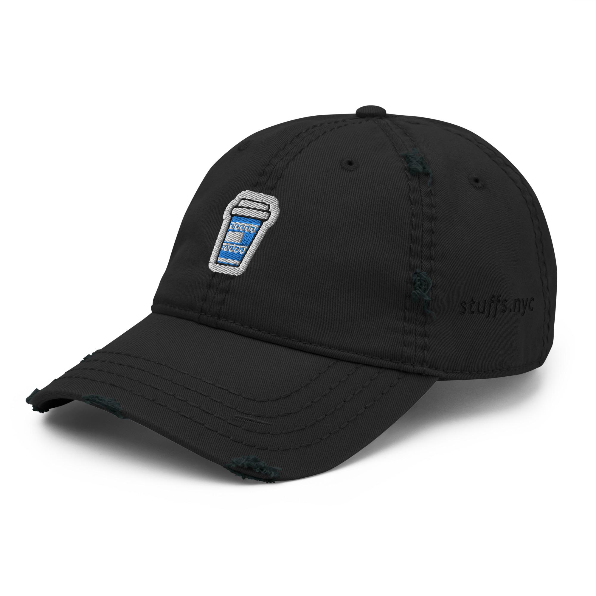 Distressed Dad Hat Embroidery | Greek Coffee To-Go That Didn't Have My Name On It - Image 4