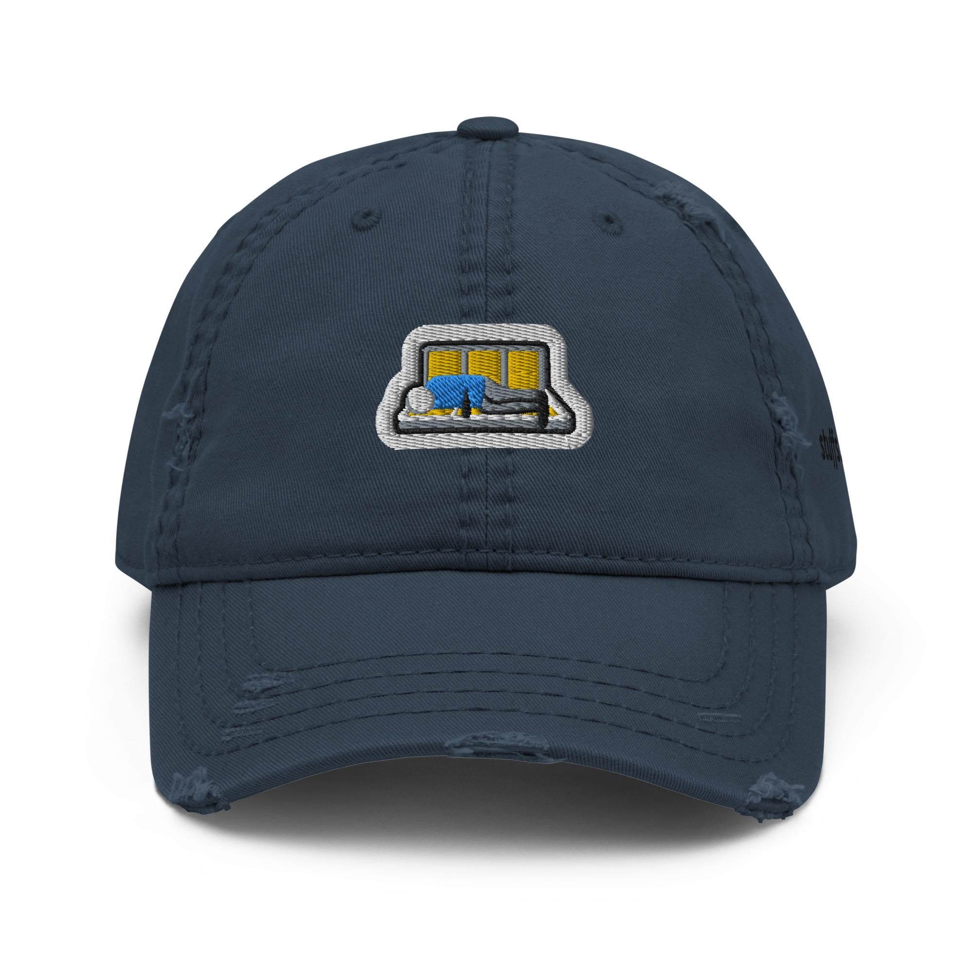 Distressed Dad Hat Embroidery | The Drunk Guy Train