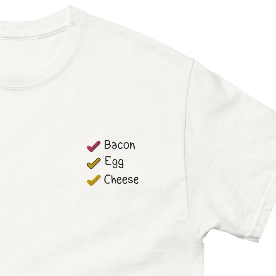 Unisex Classic Tee Embroidery | Bacon Egg Cheese