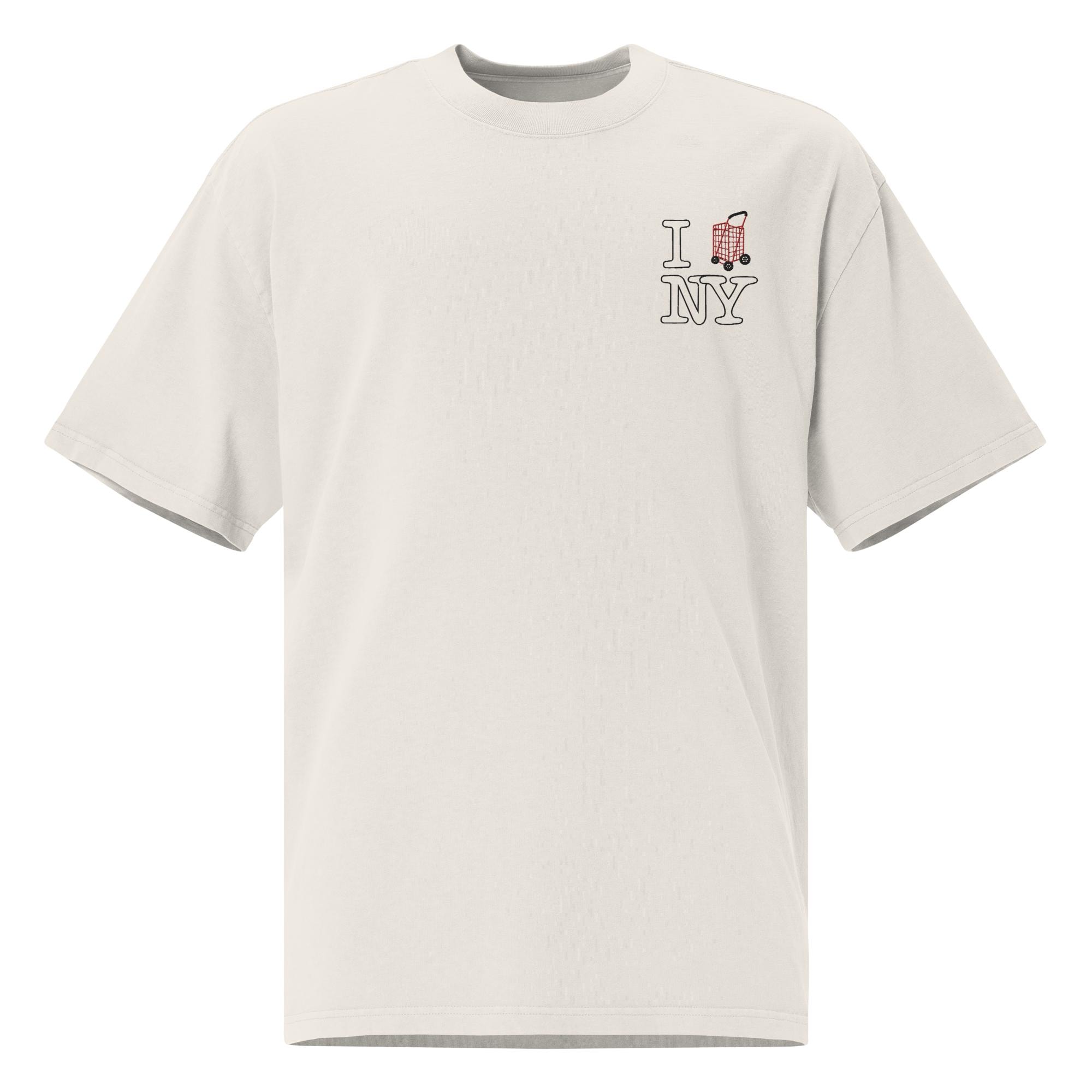 XXXOversized Faded T-Shirt Embroidery | The Powerful Laundry Car - Image 2