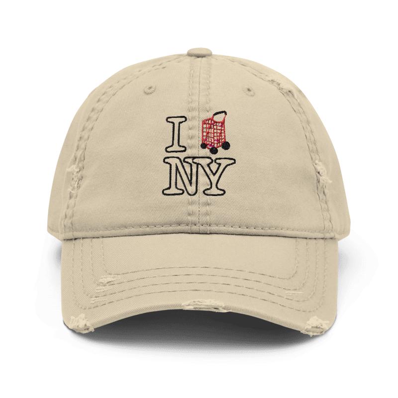 Distressed Dad Hat Embroidery | I Laundry Car Ny