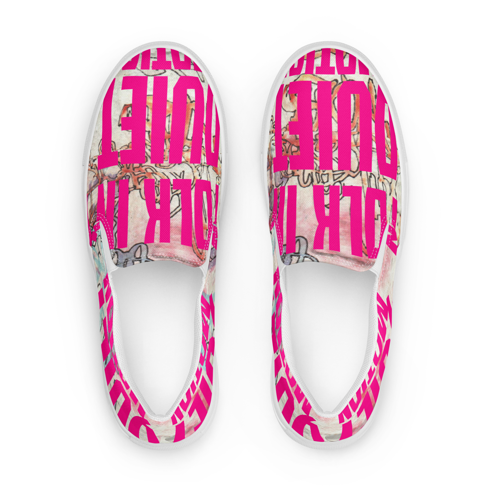 Folk In Quiet Motion slip-on canvas shoes - Image 9