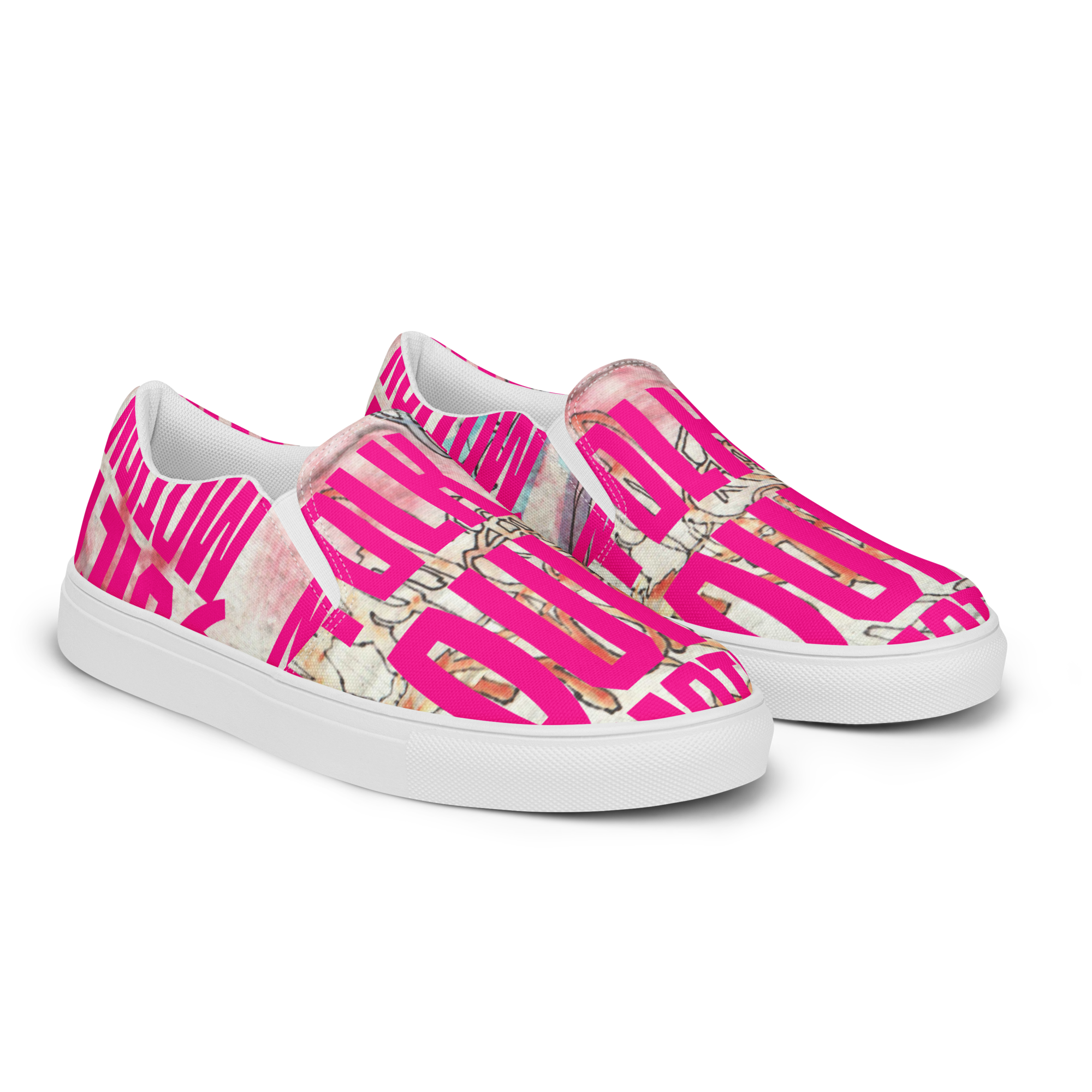 Folk In Quiet Motion slip-on canvas shoes - Image 2