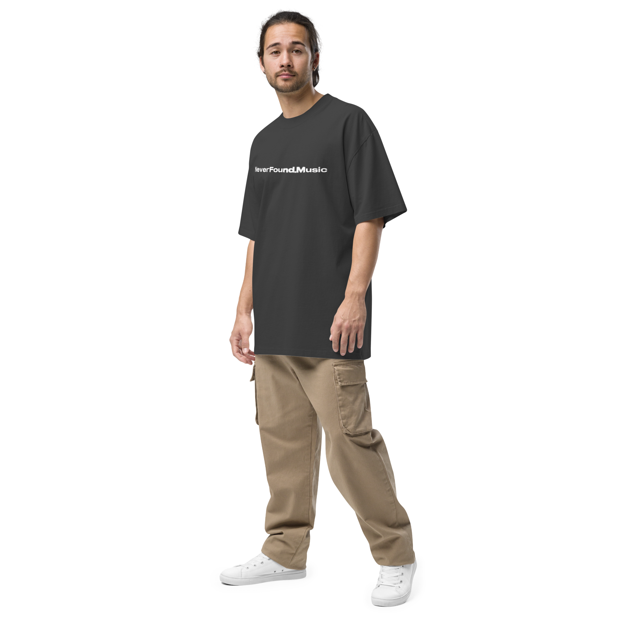 NEVERFOND.MUSIC Oversized faded t-shirt - Image 5